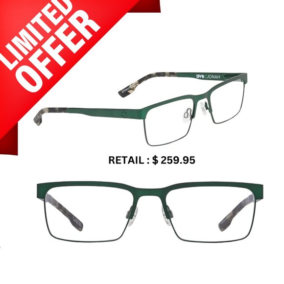 SPY Jonah Forest Green Glasses - Picture 2 of 3